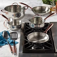 Denmark Stainless Steel 10-pc. Cookware Set
