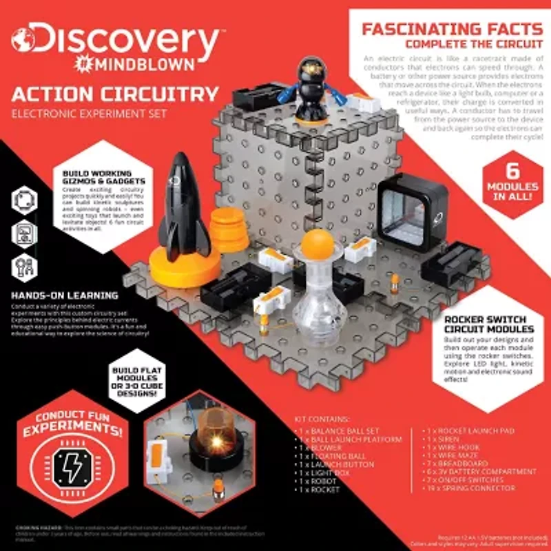 Discovery #Mindblown Action Circuitry Electronic Experiment STEM Set