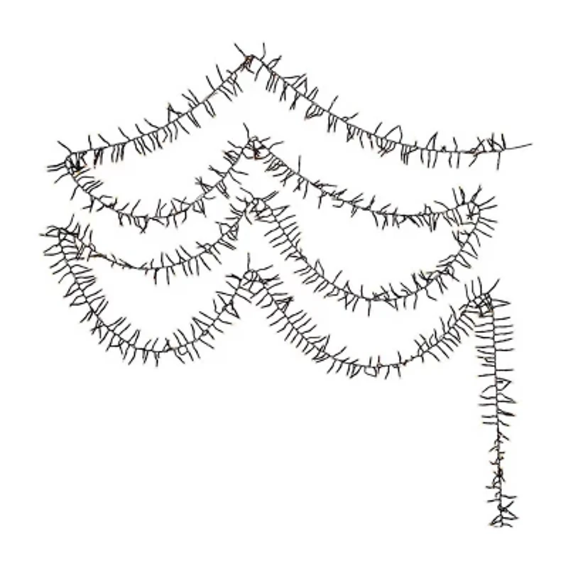 Kurt Adler 2000-Light 65-Foot Cluster Garland with Classic White LED  Lights
