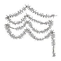 Kurt Adler 2000-Light 65-Foot Cluster Garland with Classic White LED  Lights