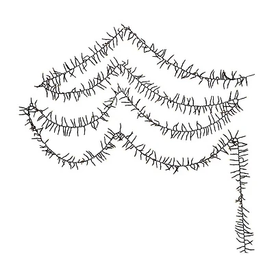 Kurt Adler 2000-Light 65-Foot Cluster Garland with Warm White LED Lights
