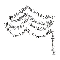Kurt Adler 2000-Light 65-Foot Cluster Garland with Warm White LED Lights