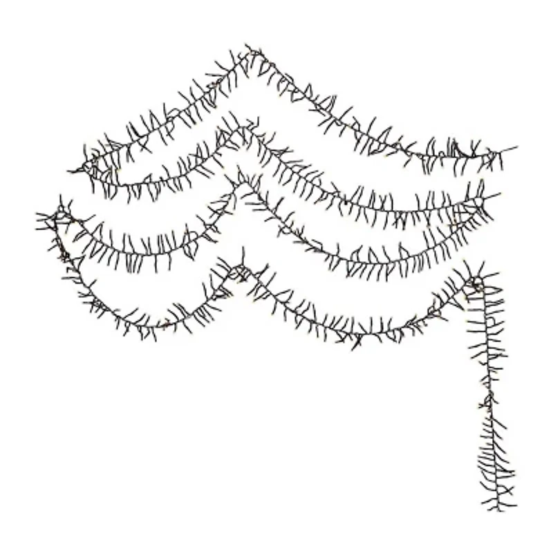 Kurt Adler 3000-Light 98-Foot Cluster Garland with Warm White LED Lights