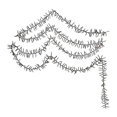 Kurt Adler 3000-Light 98-Foot Cluster Garland with Warm White LED Lights