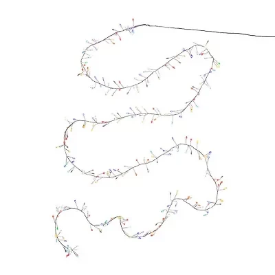 Kurt Adler 300-Light Cluster Garland with RGB LED Lights