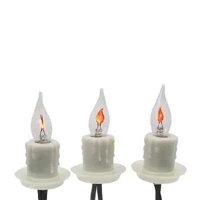 Kurt Adler 7-Light C7 Flicker Flame Candle Light Set