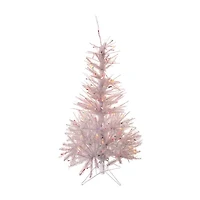 Kurt Adler 4.5-Foot Pre-Lit Glisten Pine Tree and Multi-Color Lights