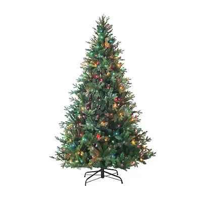 Kurt Adler 7-Foot Pre-Lit Multi-Color Incandescent Jackson Pine Tree