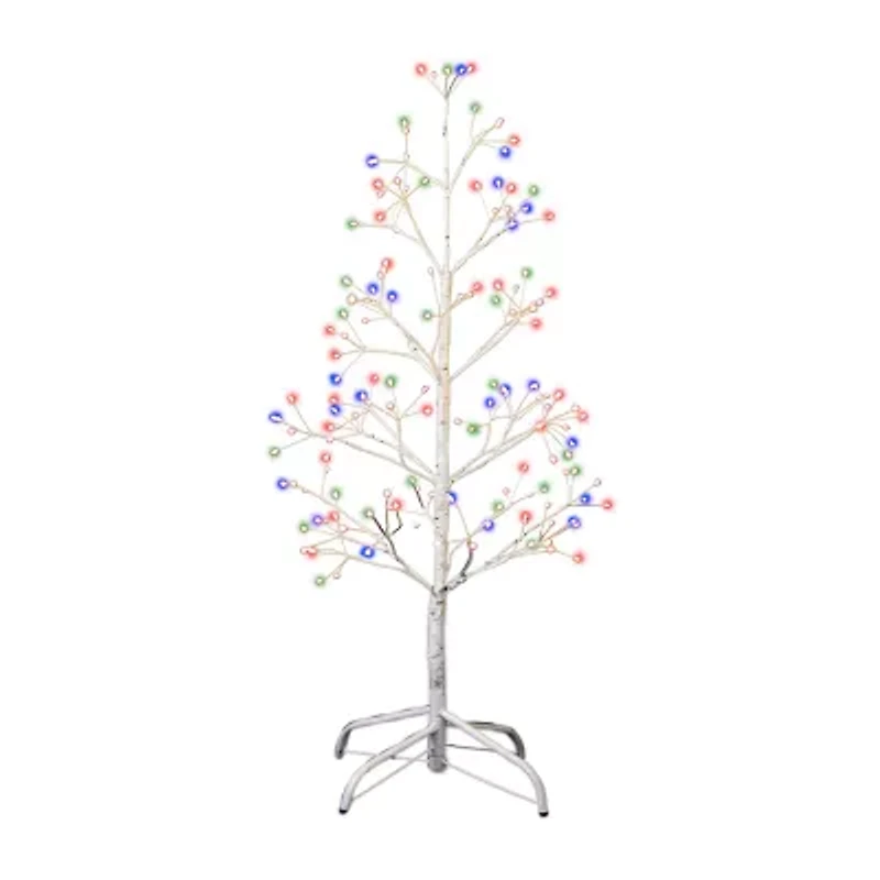 Kurt Adler 3-Foot White Birch Twig Tree with Multi-Color 8-Function Lights