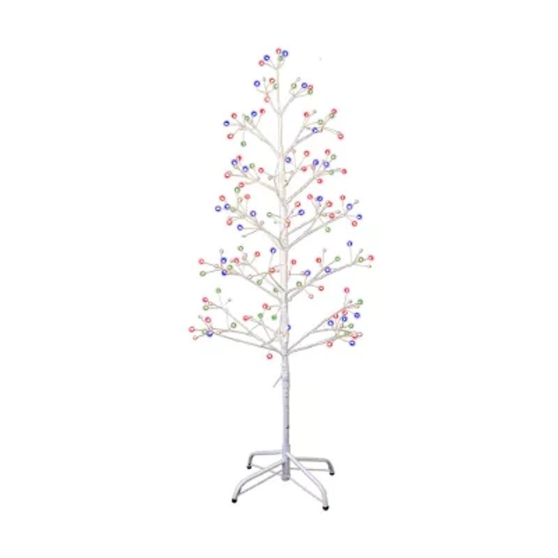 Kurt Adler -Foot White Birch Twig Tree with Multi-Color 8-Function Lights