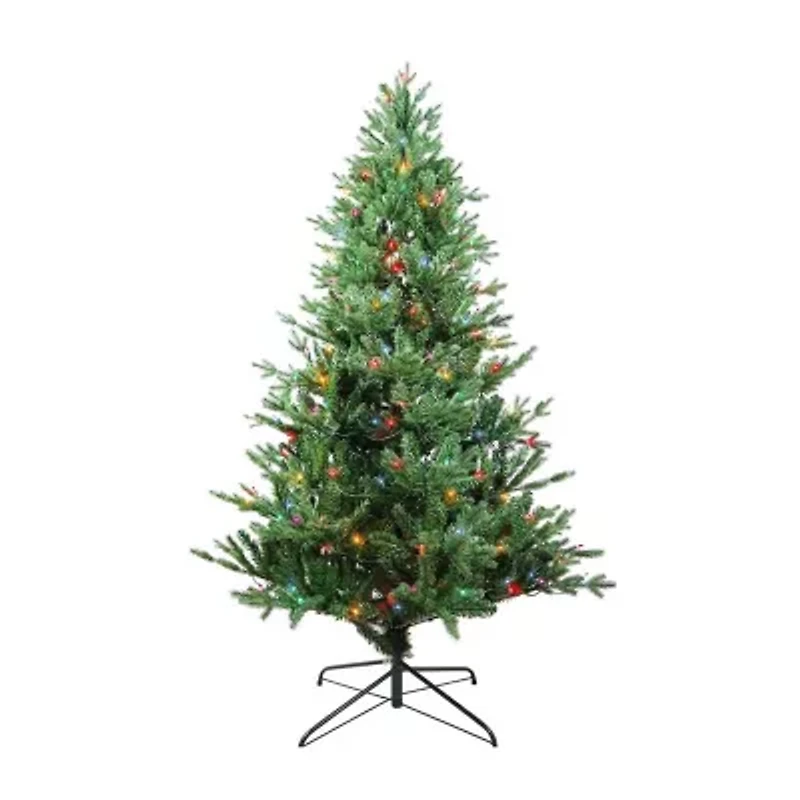 Kurt Adler 6-Foot Pre-Lit Multi-Color Incandescent Jackson Pine Tree