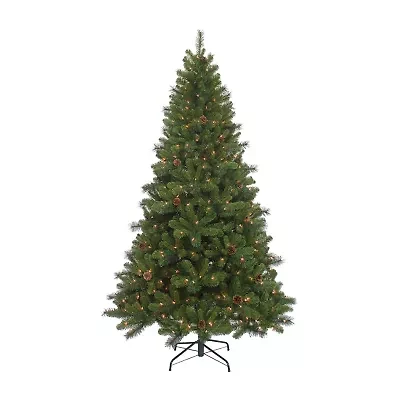 Kurt Adler 7.5-Foot Pre-Lit Clear Burlington Spruce