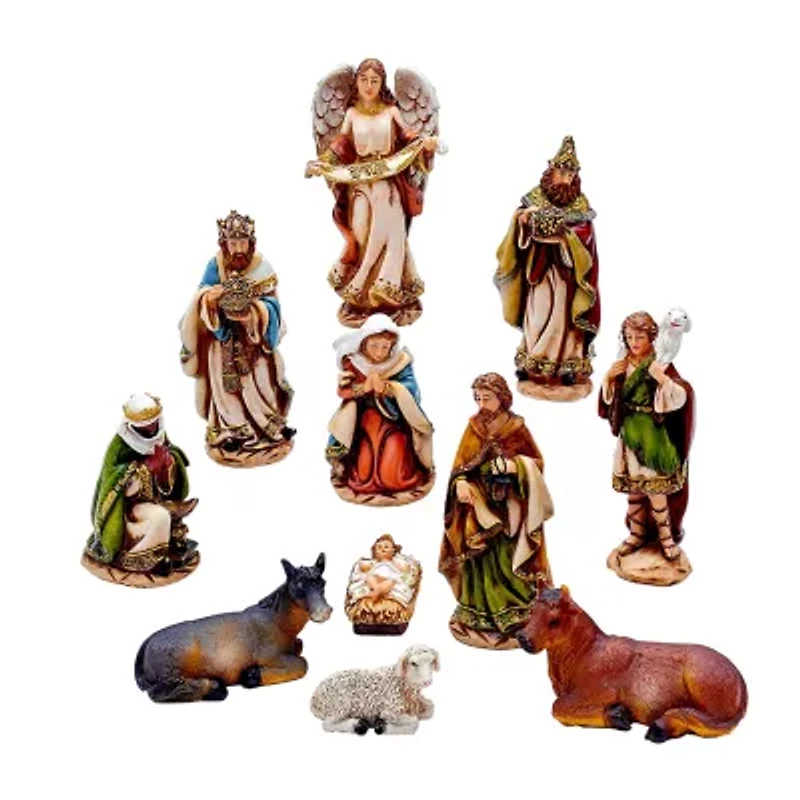 Kurt Adler 6-Inch Nativity Set with 11 Figures