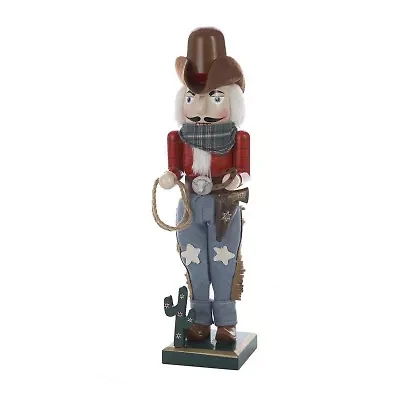 Kurt Adler 15-Inch Wooden Cowboy Nutcracker
