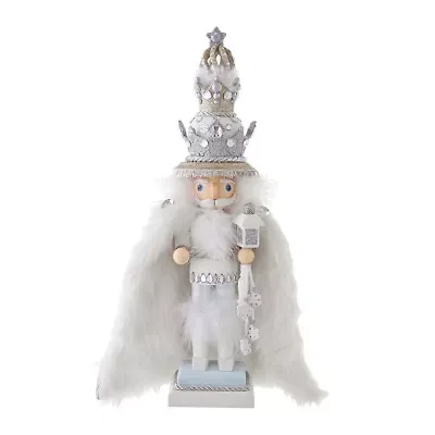Kurt Adler 18-Inch Hollywood White Fur King Nutcracker