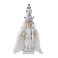 Kurt Adler 18-Inch Hollywood White Fur King Nutcracker