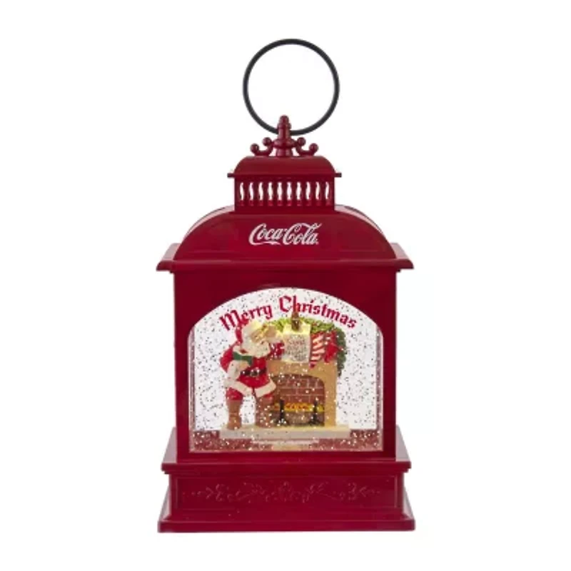 Kurt Adler 9-Inch Battery-Operated LED Coke Santa Lantern