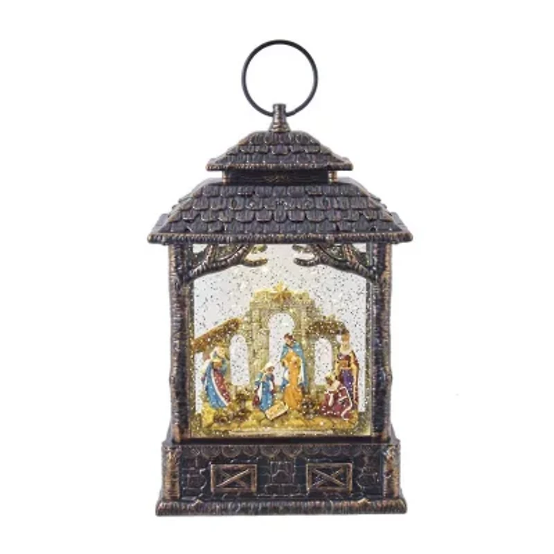 Kurt Adler 11-Inch Battery-Operated LED Nativity Scene Water Lantern