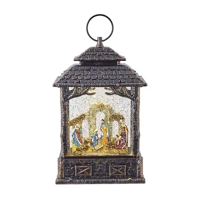 Kurt Adler 11-Inch Battery-Operated LED Nativity Scene Water Lantern