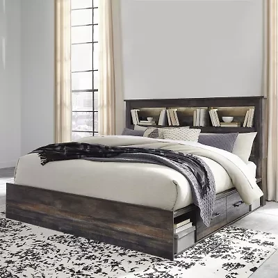 Signature Design by Ashley® Drystan Bookcase Bed with -Storage Drawers