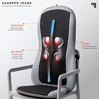 Sharper Image Smartsense Shiatsu Realtouch Chair Pad with Heat Massager