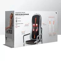 Sharper Image Smartsense Shiatsu Realtouch Chair Pad with Heat Massager