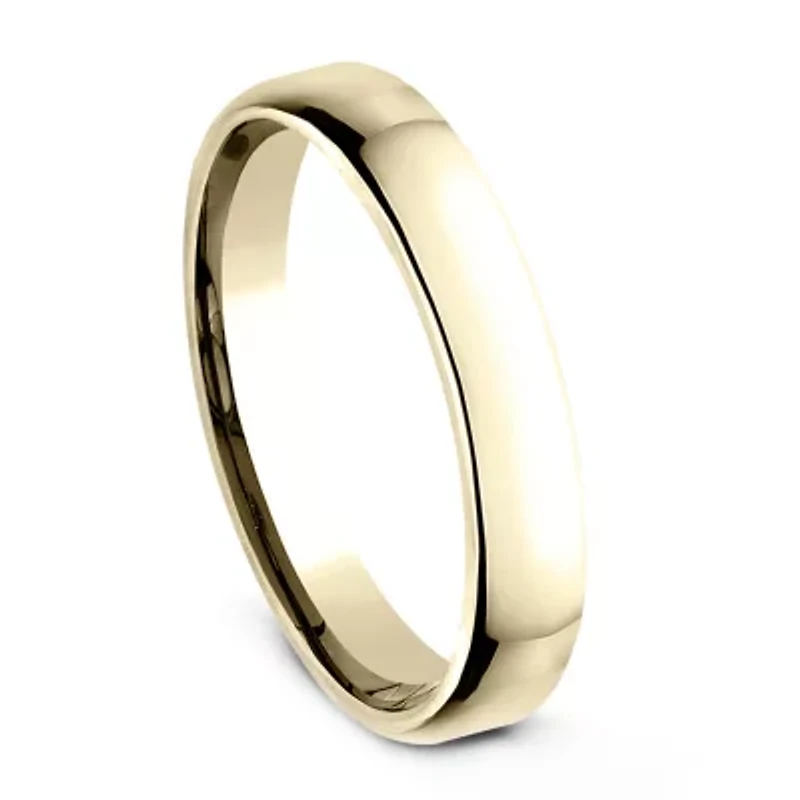 Unisex Adult 3.5MM 10K White Gold Wedding Band