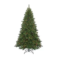 Kurt Adler 7.5-Foot Pre-Lit Multi-Color Burlington Spruce