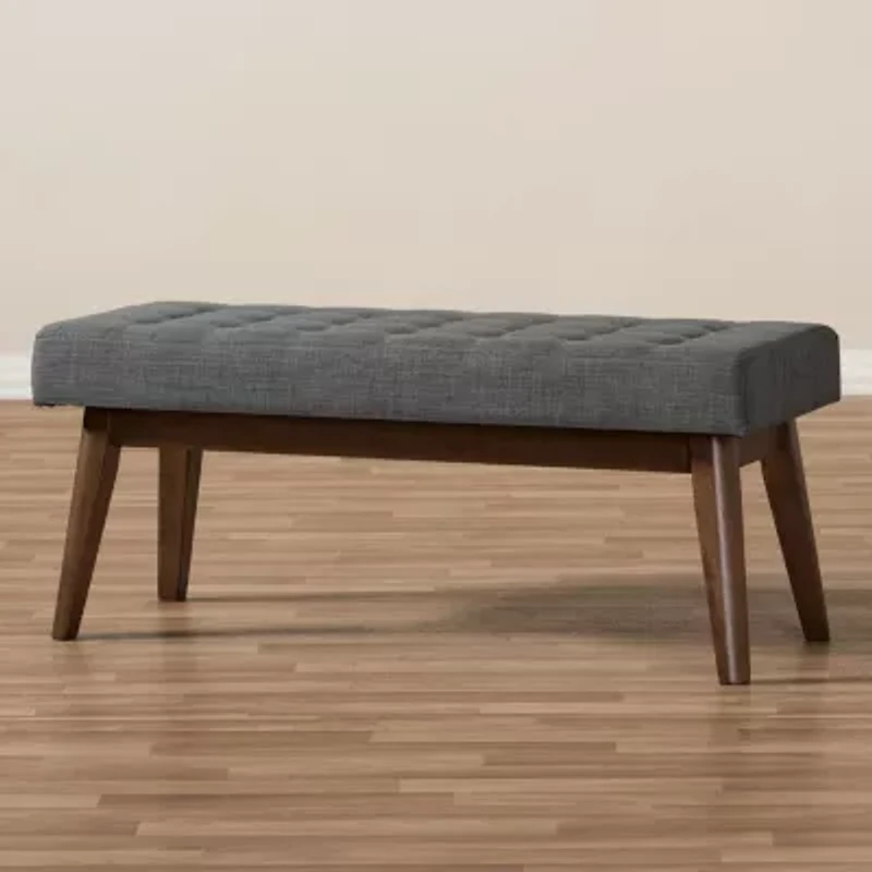 Elia Upholstered Tufted Bench