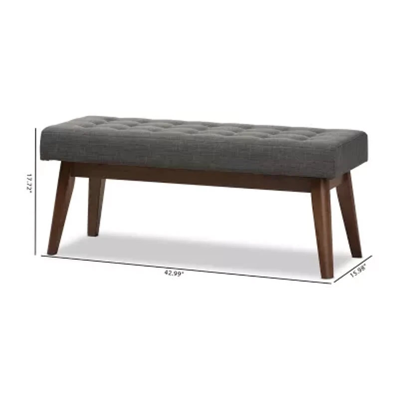 Elia Upholstered Tufted Bench