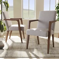 Andrea 2-Piece Dining Arm Chair