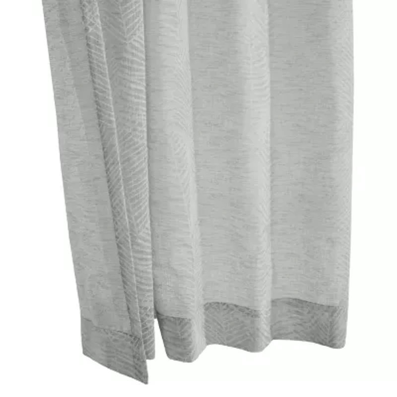Trenton Rod Pocket Back Tab Light-Filtering Single Curtain Panel