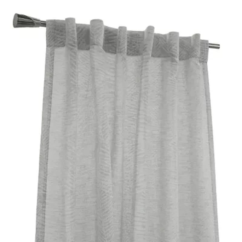 Trenton Rod Pocket Back Tab Light-Filtering Single Curtain Panel