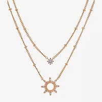 Sparkle Allure Womens Cubic Zirconia 2-pc. Necklace Set