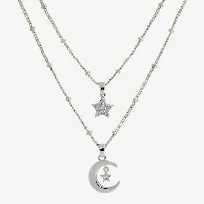 Sparkle Allure Womens Cubic Zirconia Star 2-pc. Necklace Set
