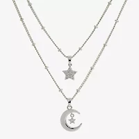 Sparkle Allure Womens Cubic Zirconia Star 2-pc. Necklace Set