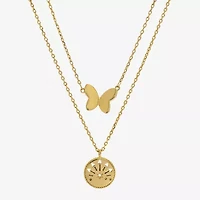 Sparkle Allure Womens Butterfly 2-pc. Necklace Set