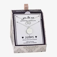 Sparkle Allure Womens Cubic Zirconia Infinity 2-pc. Necklace Set