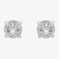 Diamond-Accent 10K Gold Stud Earrings