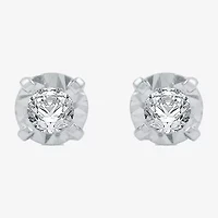 1/8 CT.T.W. Natural Diamond 10K Gold Stud Earrings