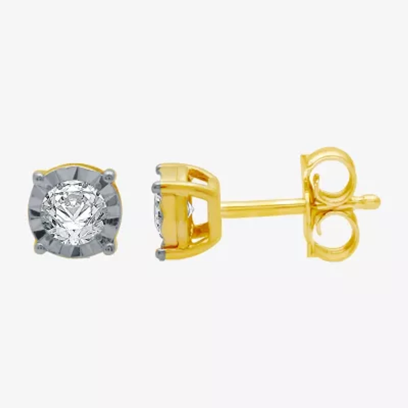 1/5 CT. T.W. Natural Diamond Stud Earrings 10K Gold