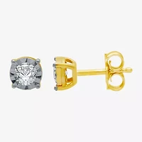 1/5 CT. T.W. Natural Diamond Stud Earrings 10K Gold