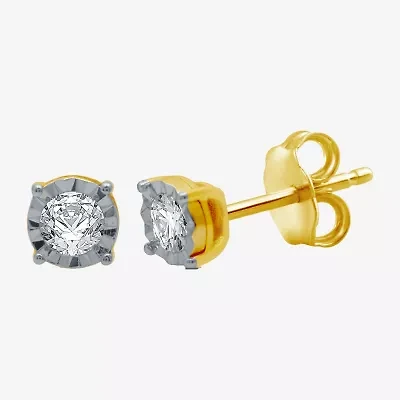 1/5 CT. T.W. Natural Diamond Stud Earrings 10K Gold