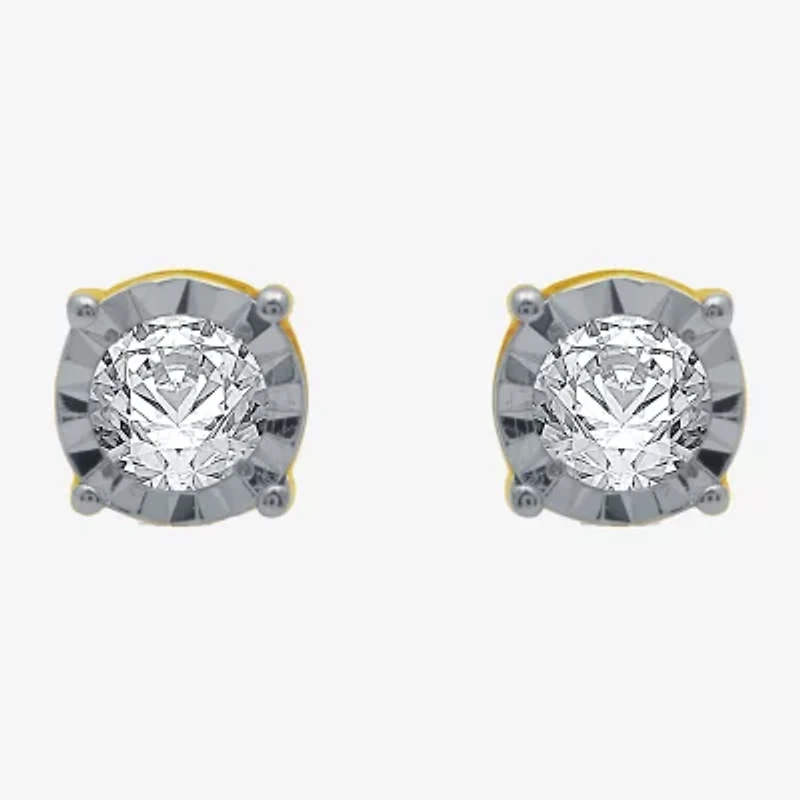 1/5 CT. T.W. Natural Diamond Stud Earrings 10K Gold