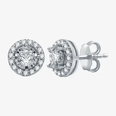 5/8 CT. T.W. Natural White Diamond 10K Gold Stud Earrings