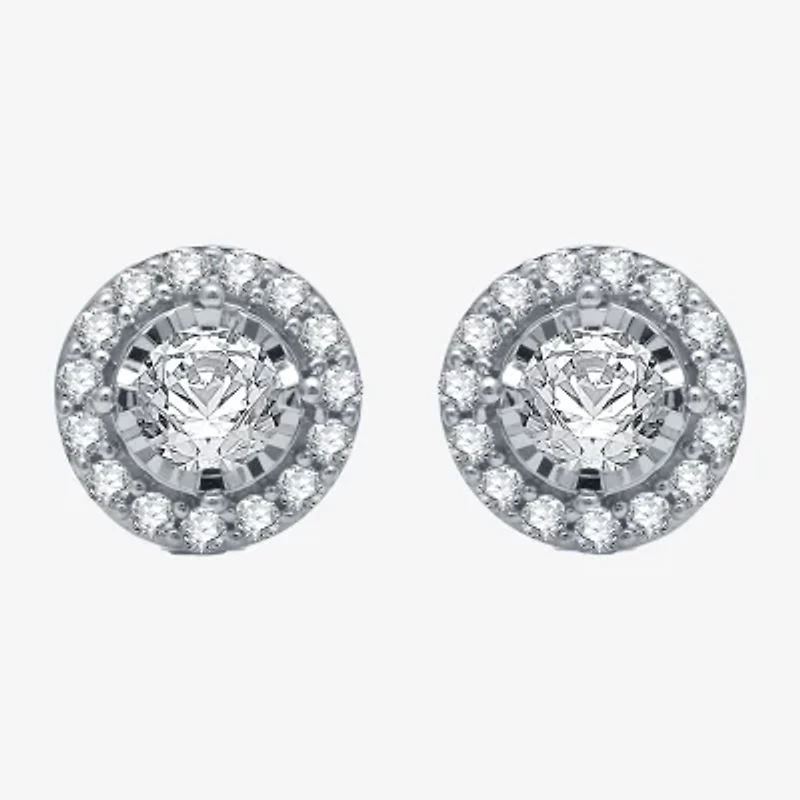 5/8 CT. T.W. Natural White Diamond 10K Gold Stud Earrings