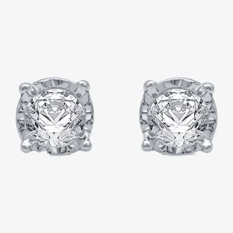 1/5 CT. T.W. Natural Diamond Stud Earrings 10K Gold