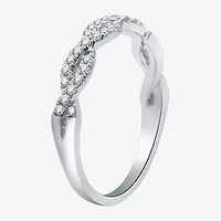Signature By Modern Bride (H-I / I1) Womens 1 1/2 CT. T.W. Lab Grown White Diamond 10K Gold Cushion Side Stone Halo Bridal Set