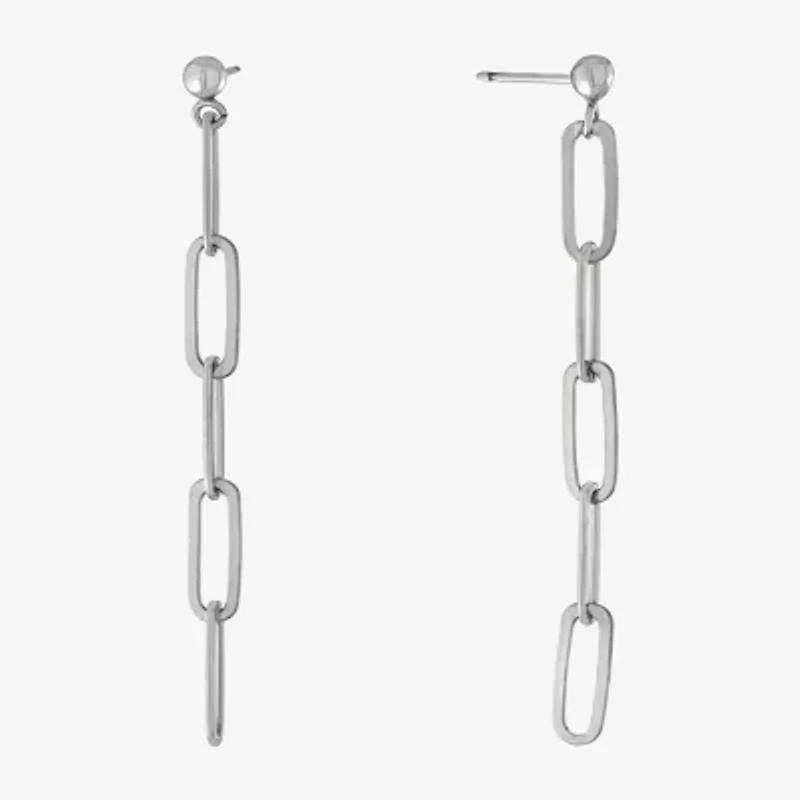 Womens Sterling Silver Drop Earrings