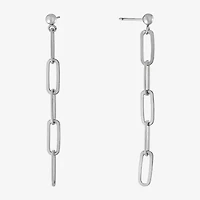 Womens Sterling Silver Drop Earrings